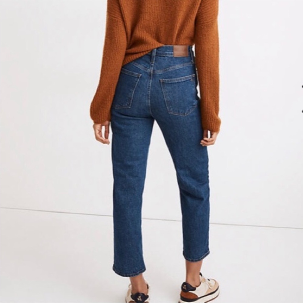 Madewell the perfect vintage straight crop Jean in edendale wash size 28 NWOT